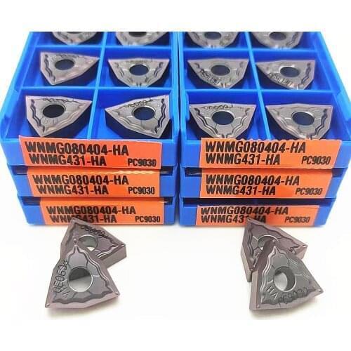 10PCS WNMG080404 HA PC9030 Milling tools Machine tool accessories CNC high-quality internal turning tools steel carbide inserts