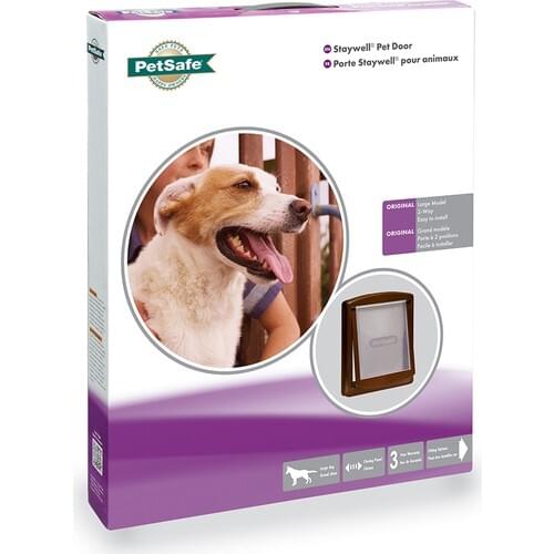 Petsafe Original 2 Bidirectional Locked Door Large Size Brown