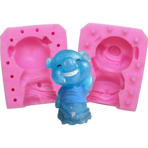 Xiaoxiao Pig Silicone Mold Hand Made Ice Cream Mould Xgy-210