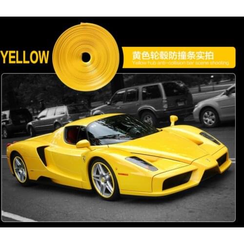 1 Color 8M/ Roll 2018 New Styling IPA Rimblades Car Vehicle Color Wheel Rims Protector Tire Guard Line Rubber Moulding Trim