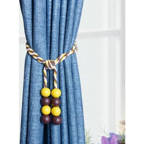 2pcs/lot Art Wooden Curtains Buckles Tieback Holder Free Punch Curtain Strap Accessories Home Decor Enfeite Cortina Pendurado