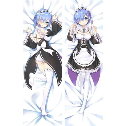 2021 Re:Life in a different world from zero Rem Dakimakura Body Pillowcase Manga Novel Hug Pillow Cover Case Bed Home Decor
