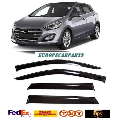 For Hyundai i30 Hb 2012-2017 Window Visors Side Sun Rain Guard Vent Deflectors 4 pieces
