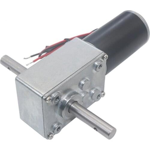 5840-31zy 12v Double Shaft dc Motor 24v Worm Gear Motor High Torque Reverse Self Locking