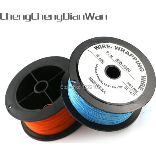 ChengChengDianWan 1000 feet AWG30 USA Chip Link Wire Wrapping Wire for PS2 Soldering cable wire for ps2 xbox360 xbox 360 WII