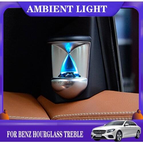 For Mercedes C GLC E CLS class W218 year 2012+ 3D LED tweeter interior car accessories 12 colours speaker sound Audio Speaker