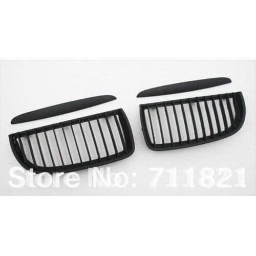 Euro Style Matte Black Front Grille For BMW E90 Pre-facelift 3 Series 2005-2008