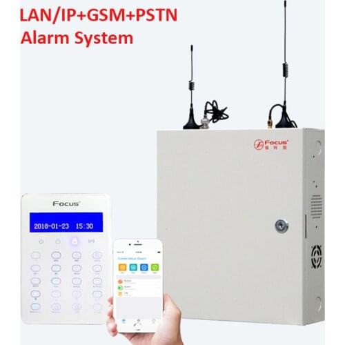 Focus FC7688Plus Security System 8+88 Wired Zones 4G GSM Landline LAN IP Wired Intruder Alarm System