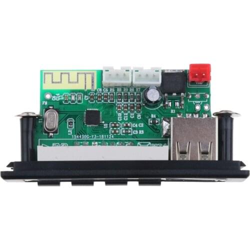 KEBIDU color screen Bluetooth 5.0 MP3 WMA WAV decoder board 5V 12V wireless audio module car USB TF FM radio speaker