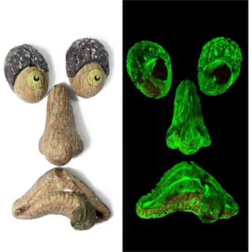 Bird Feeder Tree Face Decor Outdoor Fun Old Man Tree Sculpture Yard Art Garden Figurine Craft Bonsai Pots Home Fairy Garden