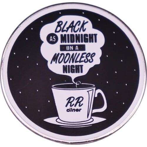 Circular Black as Midnight on a Moonless Night Badge