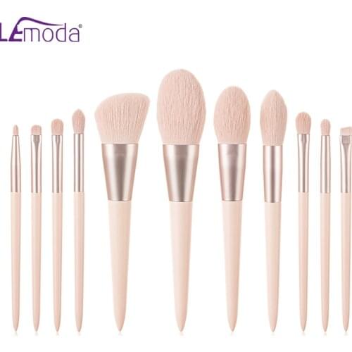 Lemoda 11pcs/Set Professional Makeup Brushes Face Powder Eye Shadow Eyebrow Foundation Blush Blending Beauty Tool