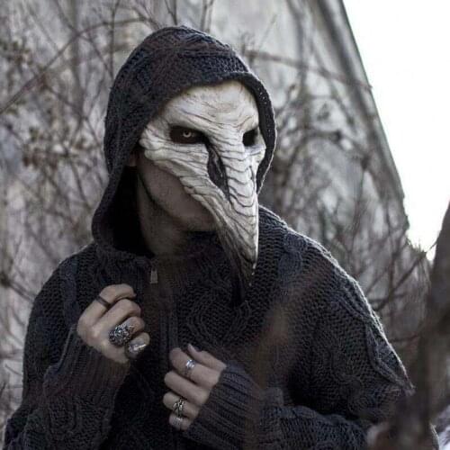 Halloween Mask Plague Doctor Anime Cosplay Masks Steampunk Party Costume Props Latex Mascarillas For Women Face Masques