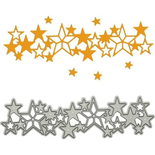 Star Shape Metal Cutting Dies Scrapbooking Card Embossing Paper Cutter Mold DIY Diary Book Decorating