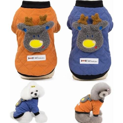 Cute Pet Cat Dog Clothes Winter Pet Coat Warm Cat Hoodie Clothes For Small Dog Pets Clothing Soft Pet Apparel French Bulldog Pug