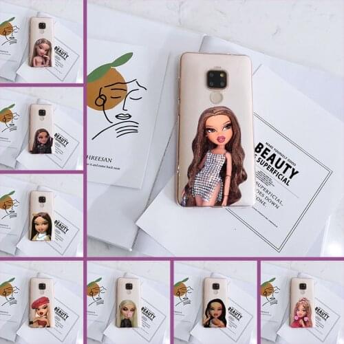 Soft Phone Case For Huawei Mate 9 10 20 Pro Silicone Barbie Doll Cute Girl Kawaii Back Cover For Huawei Mate 7 8 9 10 20 Lite