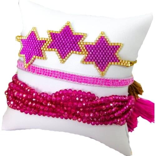 BLUESTAR 2020 MIYUKI Bracelet set Mexican Jewelry Heart bangle set Handmade Armband Tassel Wedding jewelry accessories