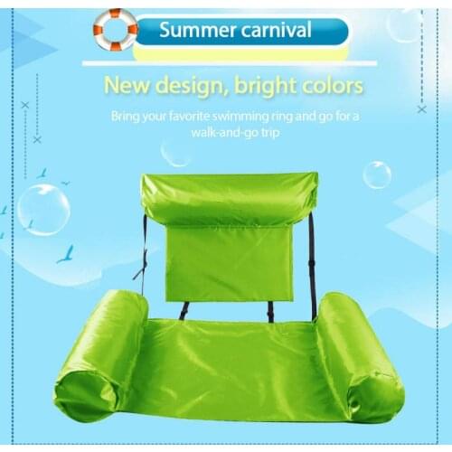 PVC Summer Inflatable Foldable Floating Row Swimming Pool Party Water Floating Sleeping Cushion Foldable Inflatable Air Mattress