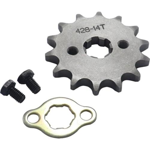 14T Tooth 428 ID 17mm /20mm Front Engine Sprocket For Motorcycle Dirt bike ATV Quad Buggy