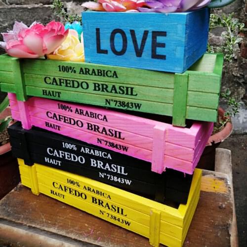 Lovely Wooden Flowerpot Indoor Fern Succulent Plant Holders Saucers Desktop Bonsai Pot Wooden Flower Planters Tray doniczka