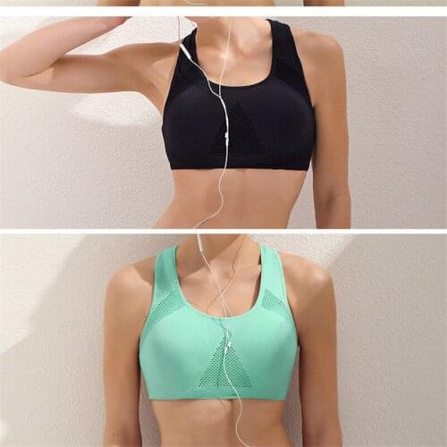 Professional Absorb Sweat Top Athletic Running Sports Bra Gym Fitness Top Women Seamless Padded Vest Tanks M L XL Solid Color