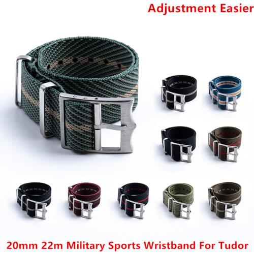 Quality Nylon Nato Strap Premium Seatbelt Watchband 20mm 22m Military Sports Wristband For Tudor Strap Watch Band Accessories