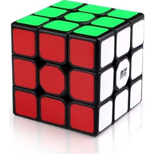Sail W Upgraded 3x3x3 High Speed Magic Cube Twist Puzzle Toy Brain Teaser 3D IQ Game ABS Ultra-Smooth Gift Black 3x3 Contest