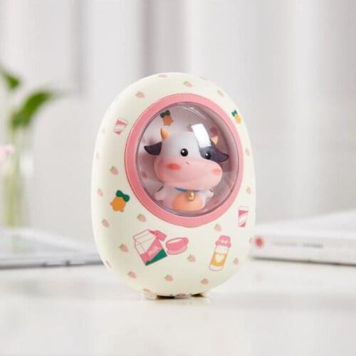 Cute Space Capsule Hamster Hand Warmer and 5000mAh Power Bank Dual-Use 2-in-1 four gear Temperature Controlled Breathing Light
