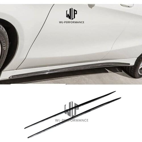 W117 Carbon Fiber Replacement Side Skirts Car Styling For Merceders-Benz CLA Class CLA250 CLA260 CLA45 Car Body Kit 2013-2015