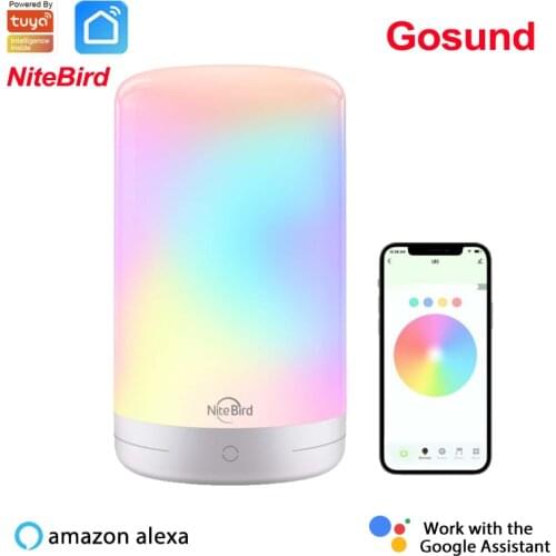 NiteBird TUYA Smart LED Touch Control Night Light Intelligent Gosund Dimmable RGB Color Change Work With Alexa Google Home