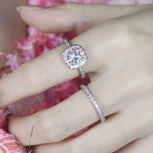 High Quality Cubic Zircon Rings 2021 Minimalist Thin Rings for Women Wedding Brilliant Versatile Female Finger CZ Ring Jewelry