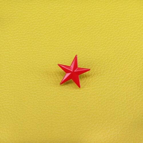 Red star pin vintage Soviet badge USSR communist symbol brooch red army jewelry military pins mens coat shirt accessories