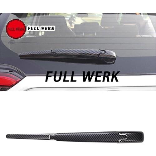 1pc ABS Car Rear Wiper Trim Decoration Sequins Cover Cap Protector for RAV4 19-20 Exterior Accessories