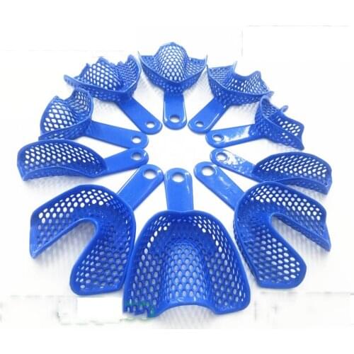 10pcs/1set Autoclavable Plastic-Steel Dental Impression Trays Quality Guaranteed
