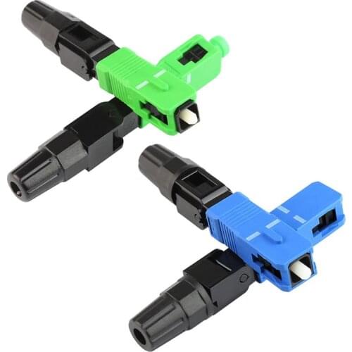 100pcs 55mm FTTH SC UPC APC Single-mode Pre-embedded Mode Fiber Optic Connector