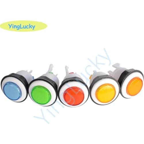 100pcs American happ arcade push buttons 5 colors for arcade cabinets amusement machines