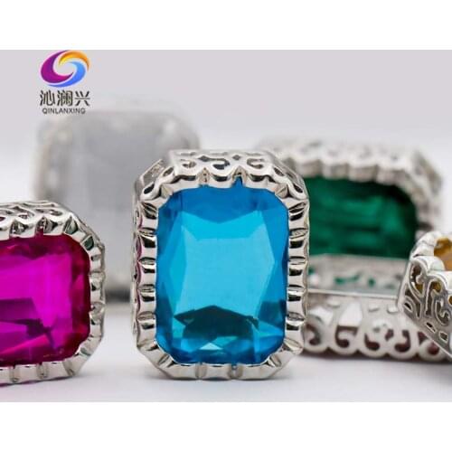 10x14mm Rectangle shape glass crystal flatback rhinestones,Birds nest shape base sew on stones for diy jewelry accessories