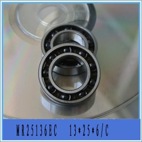 2pieces 13X25X6 MR25136EC Offset Track Design Ceramic ABEC-5 C3 T46 Re-enforced Polymite Cages Rear Engine Bearing