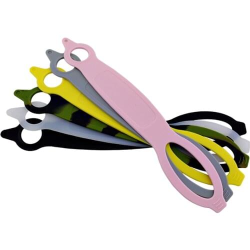 6pcs/set 2020 new creative portable handle beverage mineral water bottle with buckle silicone lanyard without buckle