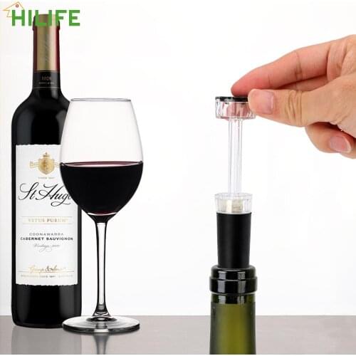 Bar Tools Vacuum wine Stopper Sealing Bottle Cap Bottle Stoppers Red Wine Retain Freshness Wine Corks