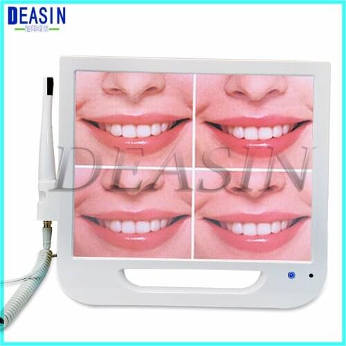 Good Quality 5.0 mega pixels 17inch LCD monitor 1/4CCD intra oral camera all in one machine Dental endoscope