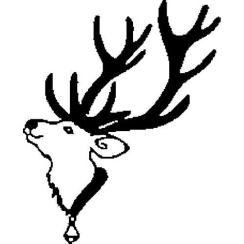 Christmas Deer Creative Head Sticker High Quality Car Decoration Personality PVC Cover Scratches Waterproof Decal