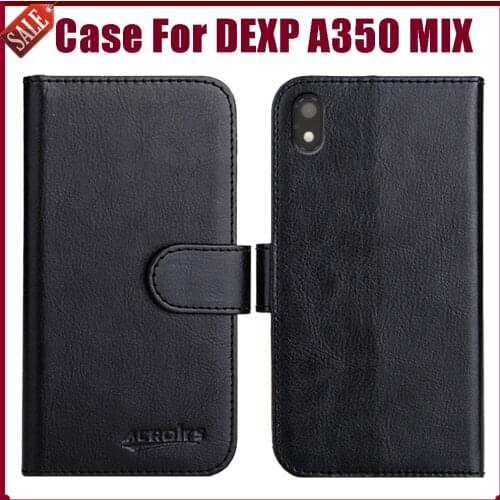 Hot! DEXP A350 MIX Case 5" Fashion 6 Colors Flip Soft Leather Wallet Protective Cover For DEXP A350 MIX Case Phone Bag
