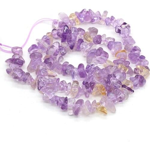Hot Sale Natural Semi-precious Stone Beads Gravel Fluorite Chip Loose Beads for Jewelry Making Necklace DIY Bracelet Gift 40cm
