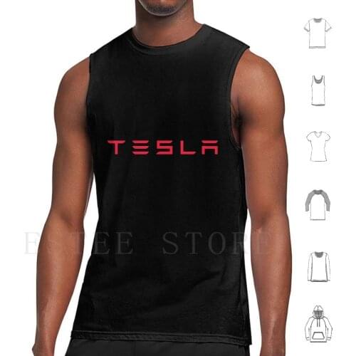 Tesla Text Logo Watermark Tank Tops Vest Tesla Text Logo Tesla Tesla Motors Tesla Model 3 Elon Elon Musk Tesla Motors
