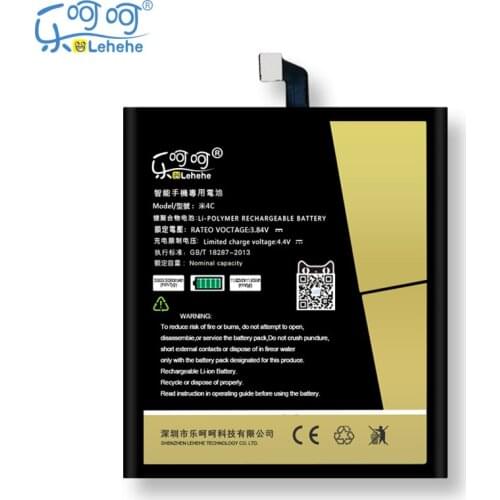 New Original LEHEHE BM35 Battery for Xiaomi Mi4c 3080mAh Smartphone Batteries Replacement with Tools Gifts