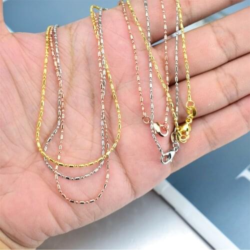 Oval Bead Chain Jewelry Chain DIY Jewelry Material Necklace Bulk Pendant Chain Lady Necklace Supplies