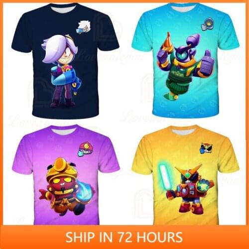 Short Sleeve Coat Colt Nita Spike and Star,Leon Child Kids T-shirt Game 3d t shirts Fashion Girls Harajuku Boys Clothes