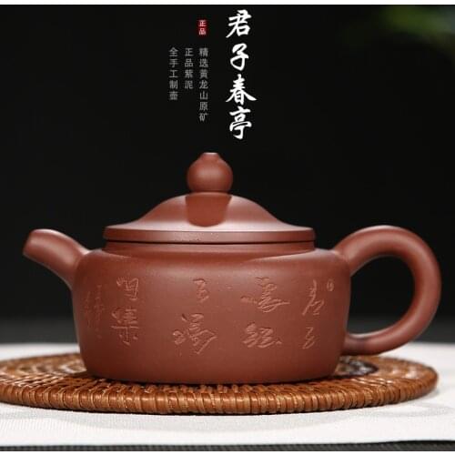 Sand teapot undressed ore spring of purple clay teapot gentleman kiosks half handmade gifts custom logo a undertakes