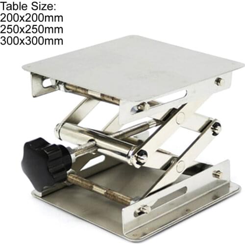 200x200mm 250x250mm 300x300mm Steel Router Table Woodworking Engraving Lab Lifting Stand Rack platform Woodworking Benches